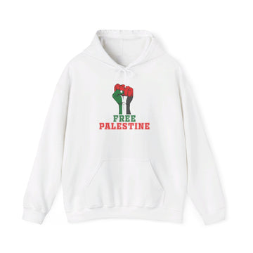 Palestine fist hoodie ash